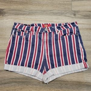 Dickies High Waist Striped Americana Shorts Women's Juniors 13 / 31